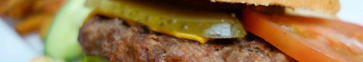 Eating American (New) Burger at Tamarack Tap Room restaurant in Woodbury, MN.